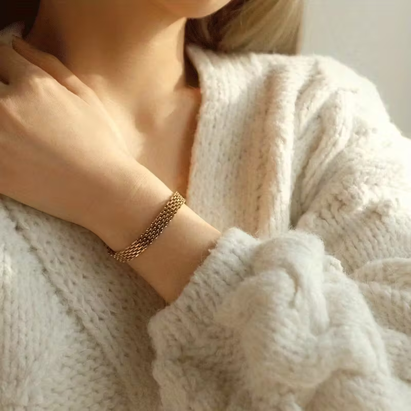 Vintage Handmade Gold Bracelet