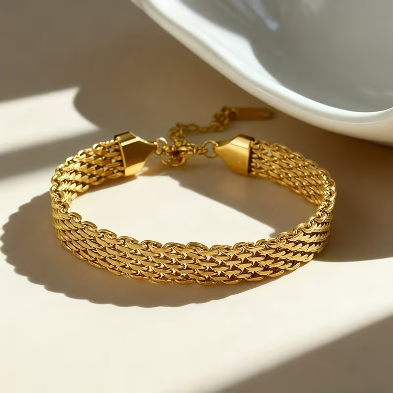 Vintage Handmade Gold Bracelet