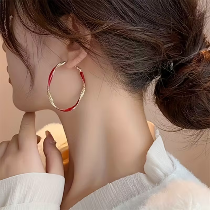 Vintage Handmade Gold Earring